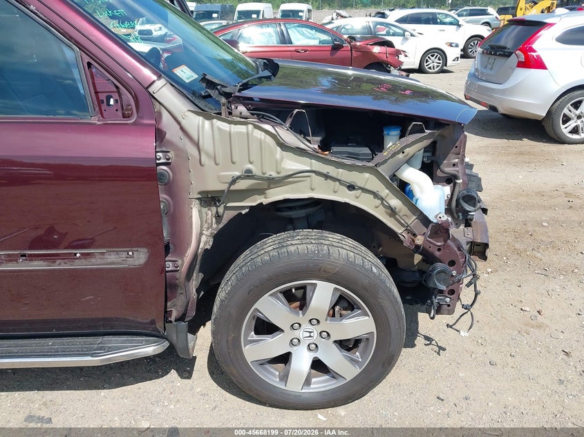 2014 Honda Pilot VIN 5FNYF4H95EB052356 IAAI salvage auction — FRONT END, Salvage Title, sold $525 on 2026-07-25 (photo 6)