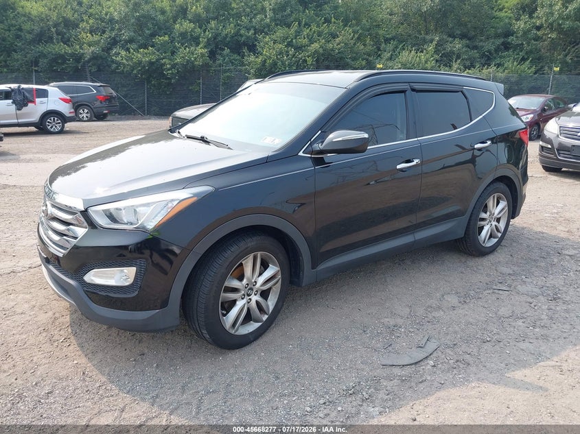 2013 Hyundai Santa fe VIN 5XYZUDLA2DG066413 IAAI salvage auction — NORMAL WEAR, Clear (Pennsylvania), sold $825 on 2026-07-24 (photo 2)