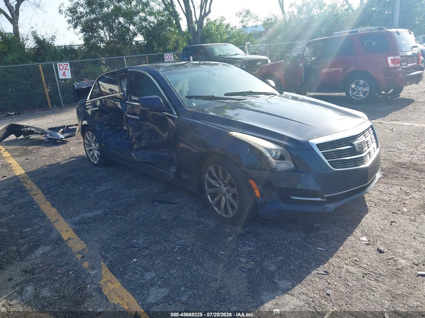 2017 Cadillac Ats VIN 1G6AB5RX4H0156214 IAAI salvage auction — REAR END, Wait Title, sold $25 on 2026-08-26 (photo 1)