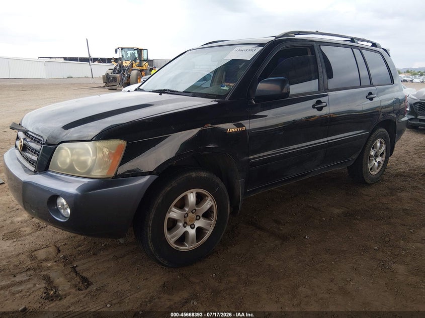 2001 Toyota Highlander VIN JTEHF21A810012298 IAAI salvage auction — NORMAL WEAR, Salvage (Arizona), sold $225 on 2026-07-28 (photo 2)