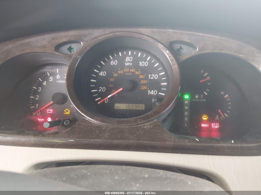 2001 Toyota Highlander VIN JTEHF21A810012298 IAAI salvage auction — NORMAL WEAR, Salvage (Arizona), sold $225 on 2026-07-28 (photo 7)