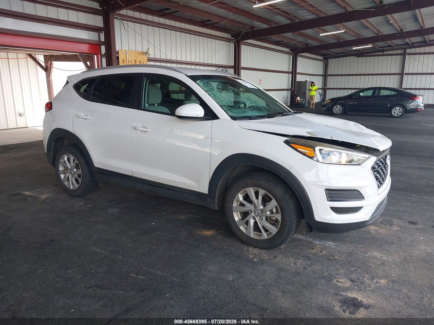 2019 Hyundai Tucson VIN KM8J33A4XKU021458 IAAI salvage auction — FRONT END, Salvage Title, sold $3,300 on 2026-08-02 (photo 1)