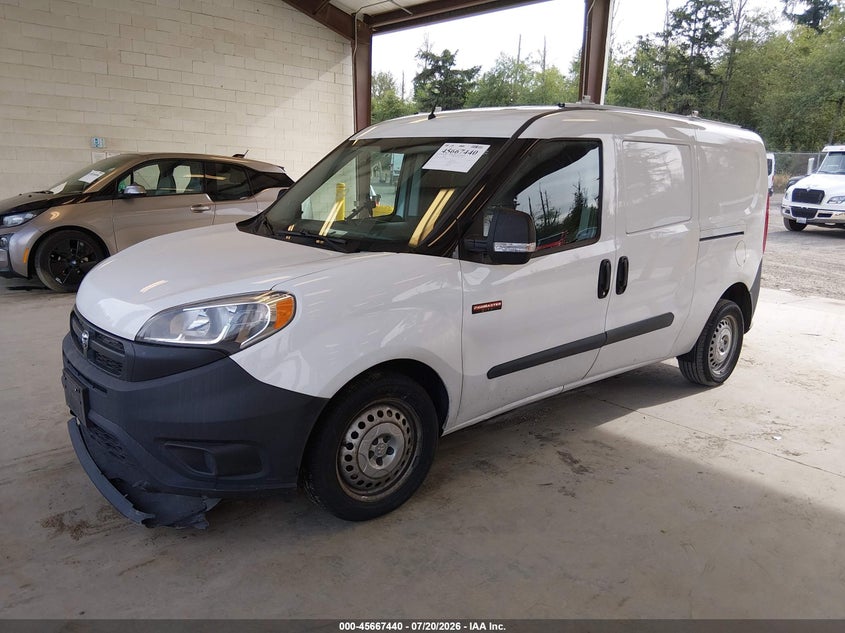2018 Ram Promaster city VIN ZFBERFAB2J6J34847 IAAI salvage auction — FRONT END, Wait Title, sold $3,050 on 2026-08-05 (photo 2)