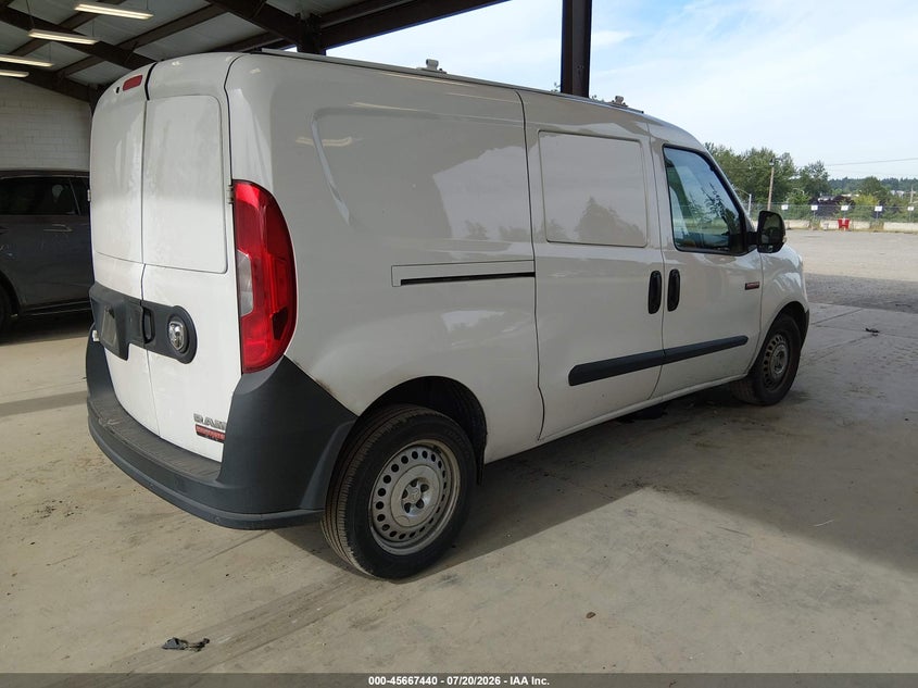 2018 Ram Promaster city VIN ZFBERFAB2J6J34847 IAAI salvage auction — FRONT END, Wait Title, sold $3,050 on 2026-08-05 (photo 4)
