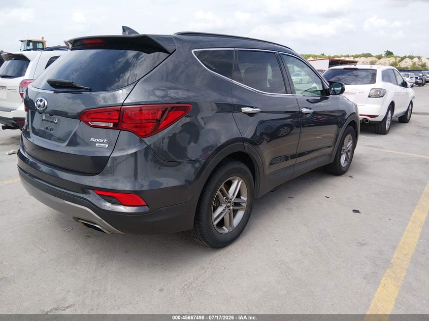 2017 Hyundai Santa fe VIN 5XYZTDLB6HG458652 IAAI salvage auction — NORMAL WEAR, Original (Texas), sold $925 on 2026-07-30 (photo 4)