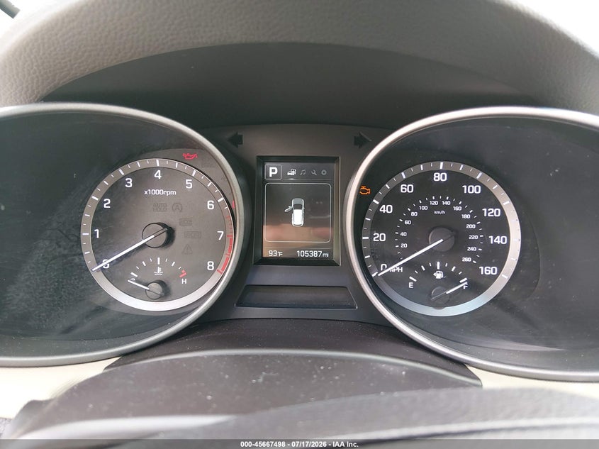 2017 Hyundai Santa fe VIN 5XYZTDLB6HG458652 IAAI salvage auction — NORMAL WEAR, Original (Texas), sold $925 on 2026-07-30 (photo 7)