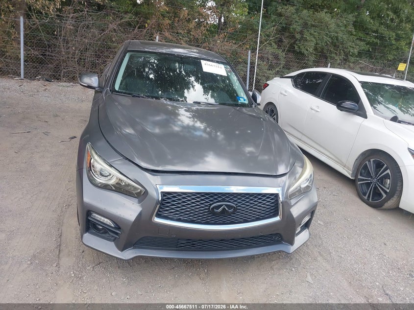 2015 Infiniti Q50 VIN JN1BV7AR8FM408122 IAAI salvage auction — NORMAL WEAR, Salvage Title, sold $2,700 on 2026-07-22 (photo 6)