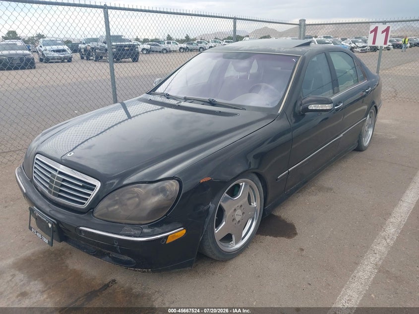 2002 Mercedes-benz S class VIN WDBNG73J82A264223 IAAI salvage auction — LEFT FRONT, Original (Texas), sold $25 on 2026-07-22 (photo 2)
