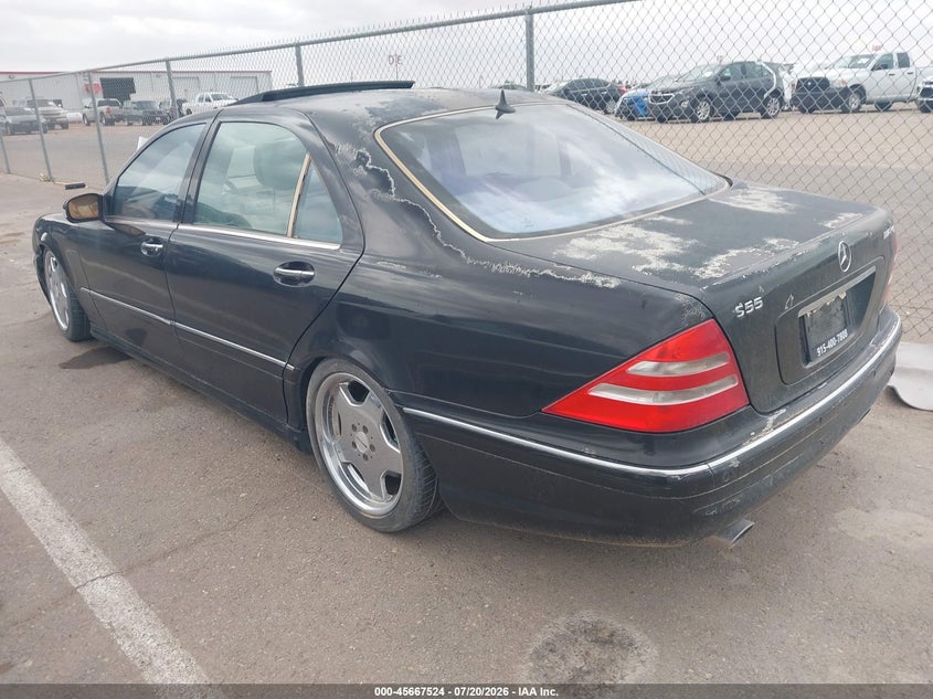 2002 Mercedes-benz S class VIN WDBNG73J82A264223 IAAI salvage auction — LEFT FRONT, Original (Texas), sold $25 on 2026-07-22 (photo 3)