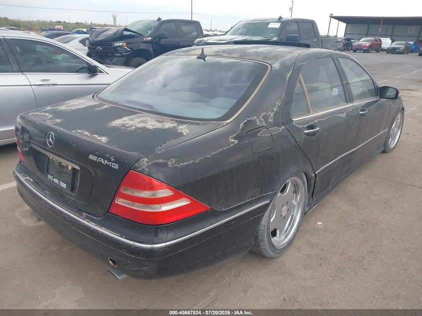 2002 Mercedes-benz S class VIN WDBNG73J82A264223 IAAI salvage auction — LEFT FRONT, Original (Texas), sold $25 on 2026-07-22 (photo 4)