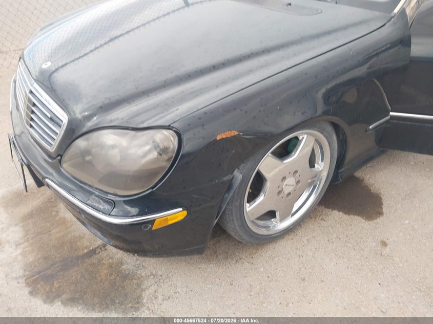2002 Mercedes-benz S class VIN WDBNG73J82A264223 IAAI salvage auction — LEFT FRONT, Original (Texas), sold $25 on 2026-07-22 (photo 6)