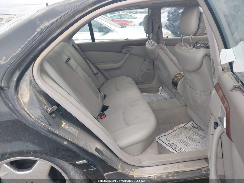 2002 Mercedes-benz S class VIN WDBNG73J82A264223 IAAI salvage auction — LEFT FRONT, Original (Texas), sold $25 on 2026-07-22 (photo 8)