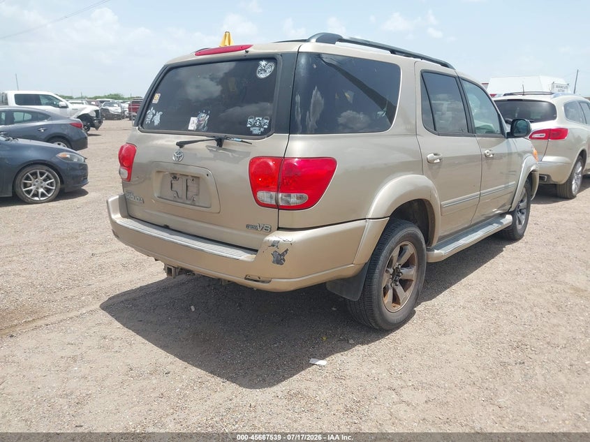 2007 Toyota Sequoia VIN 5TDZT38A77S287633 IAAI salvage auction — ALL OVER, Original (Texas), sold $500 on 2026-07-28 (photo 4)