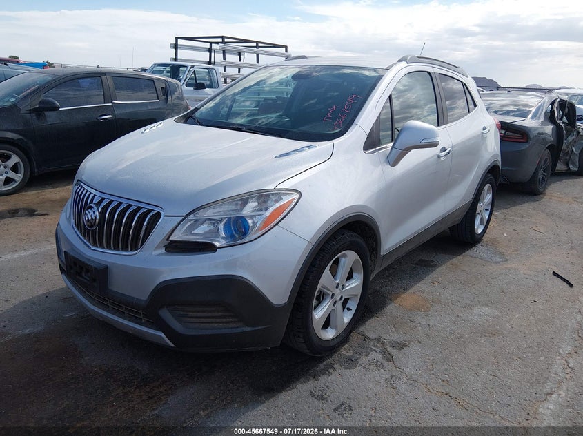 2015 Buick Encore VIN KL4CJASB3FB240004 IAAI salvage auction — SIDE, Original (Texas), sold $775 on 2026-07-29 (photo 2)
