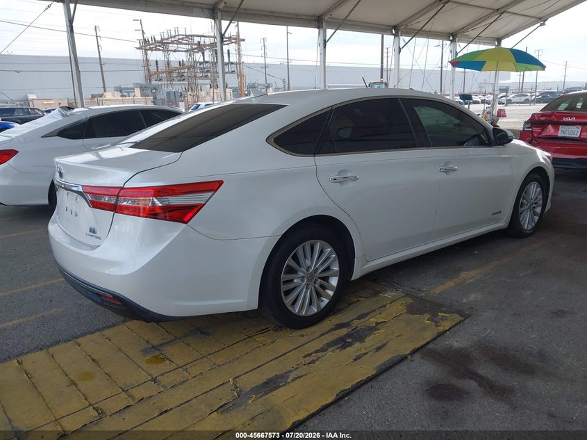 2013 Toyota Avalon VIN 4T1BD1EB9DU015409 IAAI salvage auction — LEFT SIDE, Clear - Dealer Only (California), sold $7,350 on 2026-08-18 (photo 4)