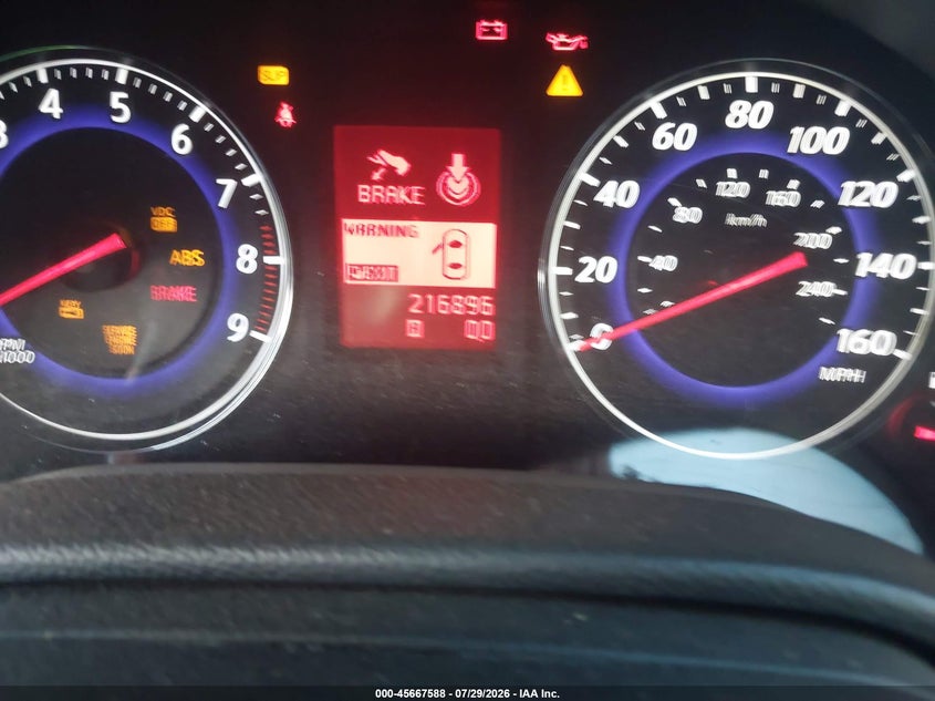2008 Infiniti G35 VIN JNKBV61EX8M206632 IAAI salvage auction — FRONT END, Original (Texas), sold $25 on 2026-07-28 (photo 7)