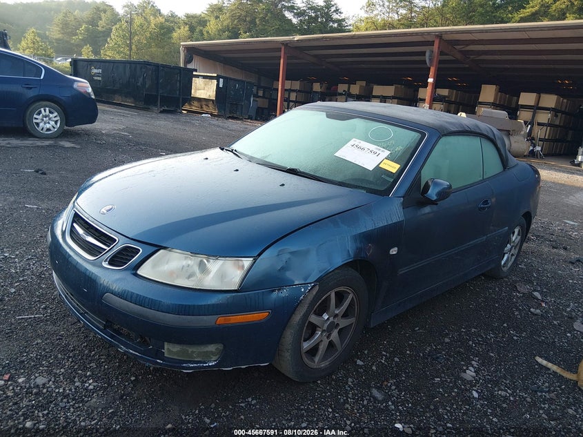 2007 Saab 9-3 VIN YS3FD79Y676002609 IAAI salvage auction — NORMAL WEAR, Clear (Alabama), sold $200 on 2026-08-19 (photo 2)