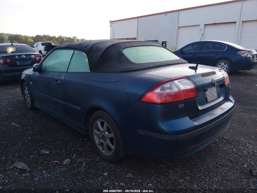 2007 Saab 9-3 VIN YS3FD79Y676002609 IAAI salvage auction — NORMAL WEAR, Clear (Alabama), sold $200 on 2026-08-19 (photo 3)