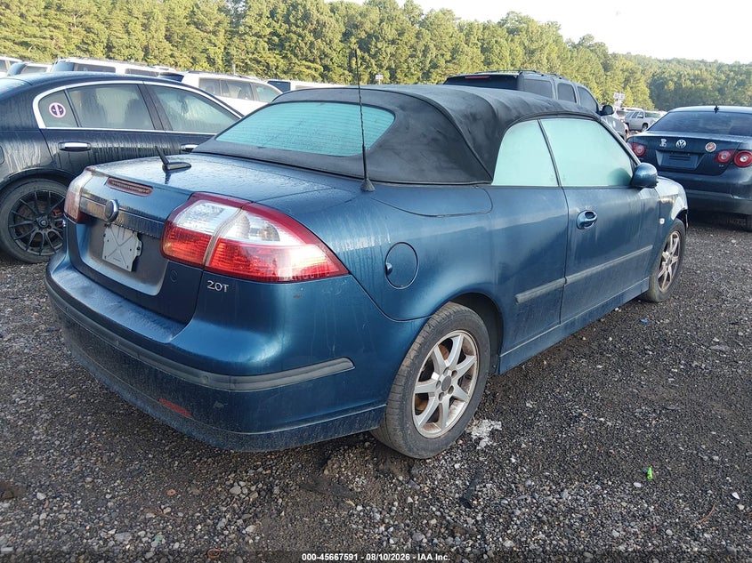 2007 Saab 9-3 VIN YS3FD79Y676002609 IAAI salvage auction — NORMAL WEAR, Clear (Alabama), sold $200 on 2026-08-19 (photo 4)