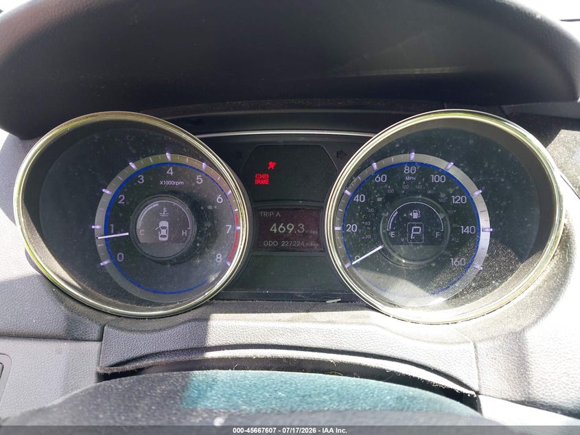 2013 Hyundai Sonata VIN 5NPEC4AC8DH592589 IAAI salvage auction — SIDE, Wait Title, sold $925 on 2026-07-31 (photo 7)