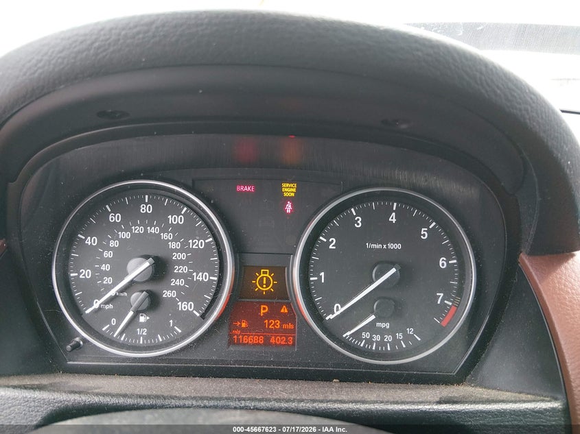 2014 BMW X1 VIN WBAVM1C55EVW46858 IAAI salvage auction — NORMAL WEAR, Regular (Nevada), sold $800 on 2026-07-31 (photo 7)