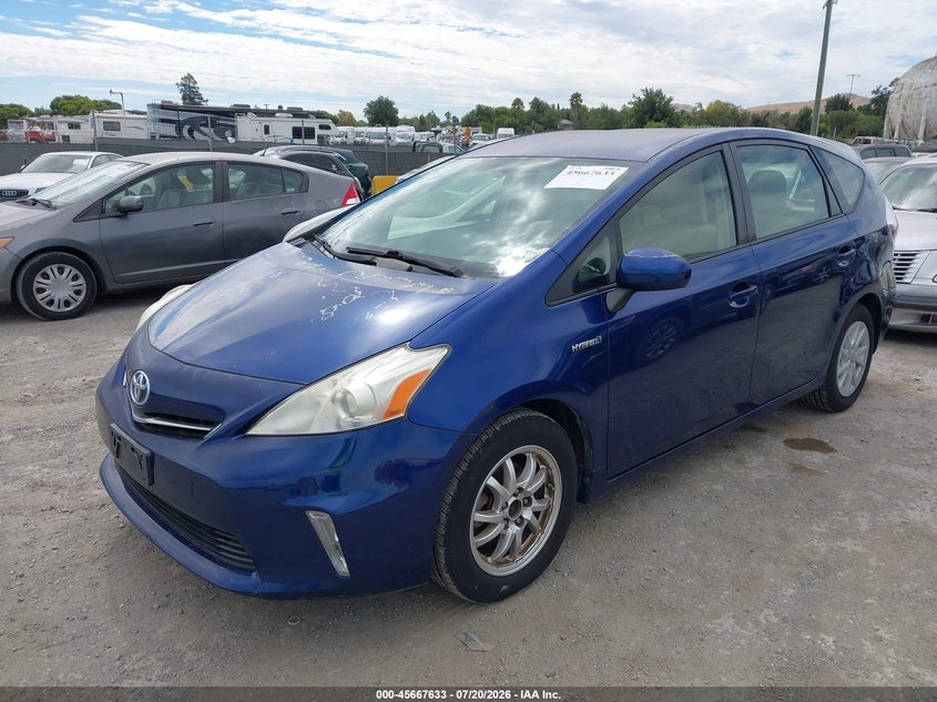 2012 Toyota Prius v VIN JTDZN3EU9C3137124 IAAI salvage auction — NORMAL WEAR, Clear - Dealer Only (California), sold $2,400 on 2026-08-01 (photo 2)