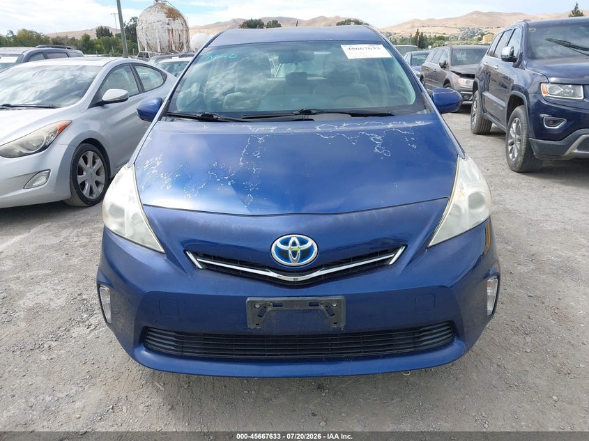 2012 Toyota Prius v VIN JTDZN3EU9C3137124 IAAI salvage auction — NORMAL WEAR, Clear - Dealer Only (California), sold $2,400 on 2026-08-01 (photo 6)