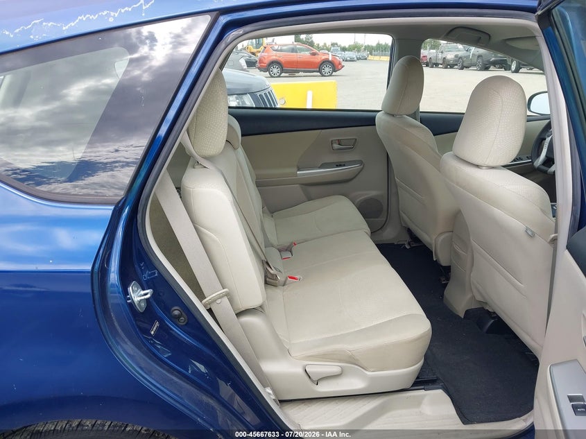 2012 Toyota Prius v VIN JTDZN3EU9C3137124 IAAI salvage auction — NORMAL WEAR, Clear - Dealer Only (California), sold $2,400 on 2026-08-01 (photo 8)