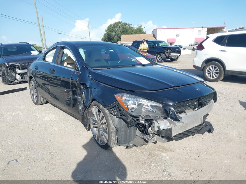 2018 Mercedes-benz Cla-klasse VIN WDDSJ4EBXJN526203 IAAI salvage auction — FRONT & REAR, Rebuildable (Florida), sold $1,350 on 2026-08-18 (photo 1)