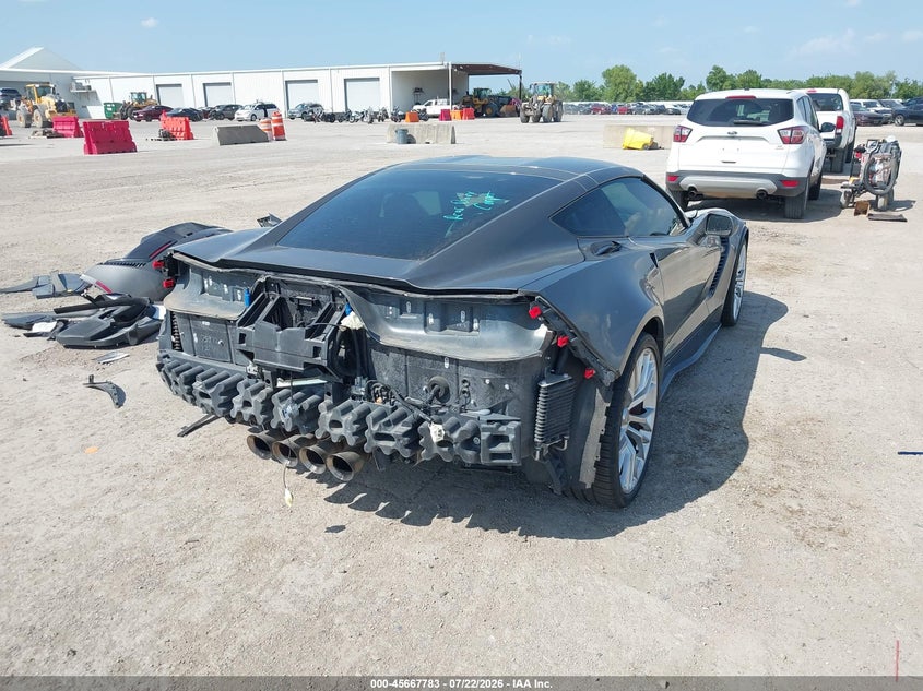2016 Chevrolet Corvette VIN 1G1YU2D64G5606893 IAAI salvage auction — Front End, Original (Texas), sold $22,000 on 2026-09-25 (photo 4)