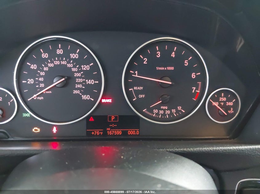 2015 BMW 3er VIN WBA3A5C53FP605089 IAAI salvage auction — NORMAL WEAR, Clear (Florida), sold $475 on 2026-07-28 (photo 7)