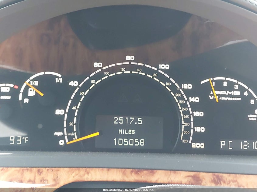 2005 Mercedes-benz S class VIN WDBNG74J55A448361 IAAI salvage auction — NORMAL WEAR, Clear (Florida), sold $1,800 on 2026-07-23 (photo 7)