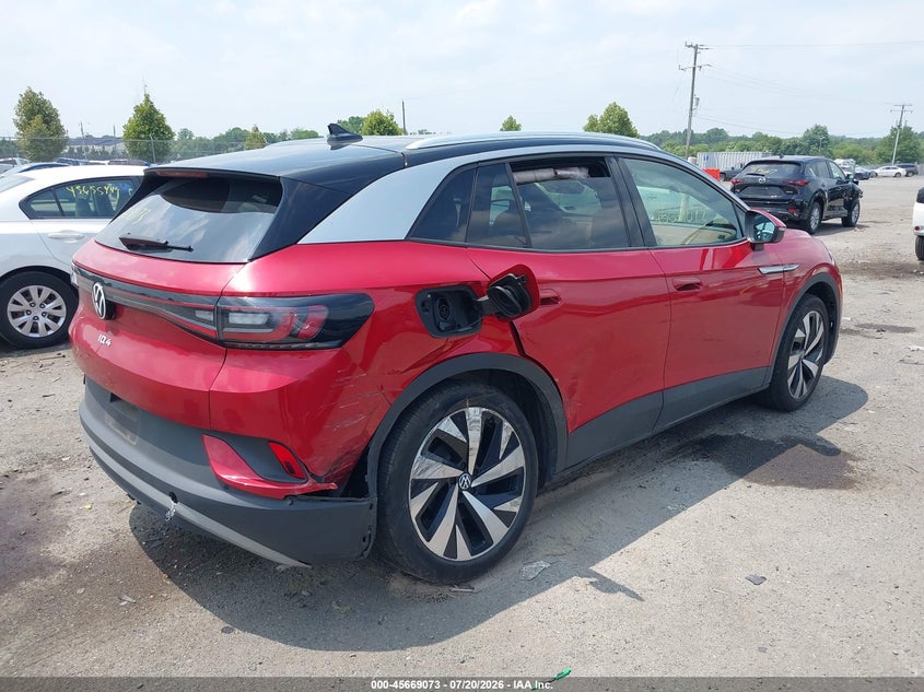 2021 Volkswagen Id.4 VIN WVGUNPE28MP058937 IAAI salvage auction — RIGHT REAR, Salvage (Virginia), sold $9,400 on 2026-08-16 (photo 4)