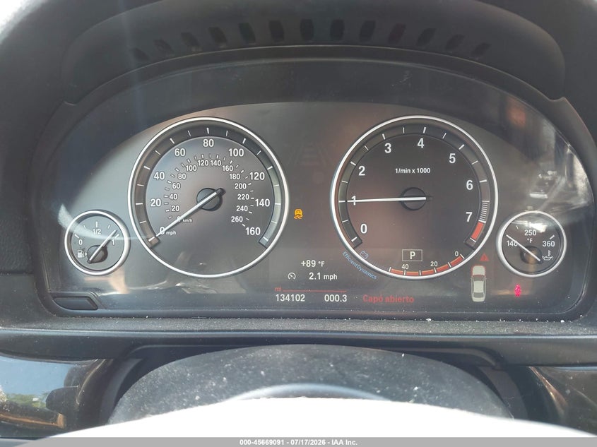 2015 BMW 5er VIN WBA5A7C58FD620838 IAAI salvage auction — NORMAL WEAR, Salvage Title, sold $375 on 2026-07-30 (photo 7)