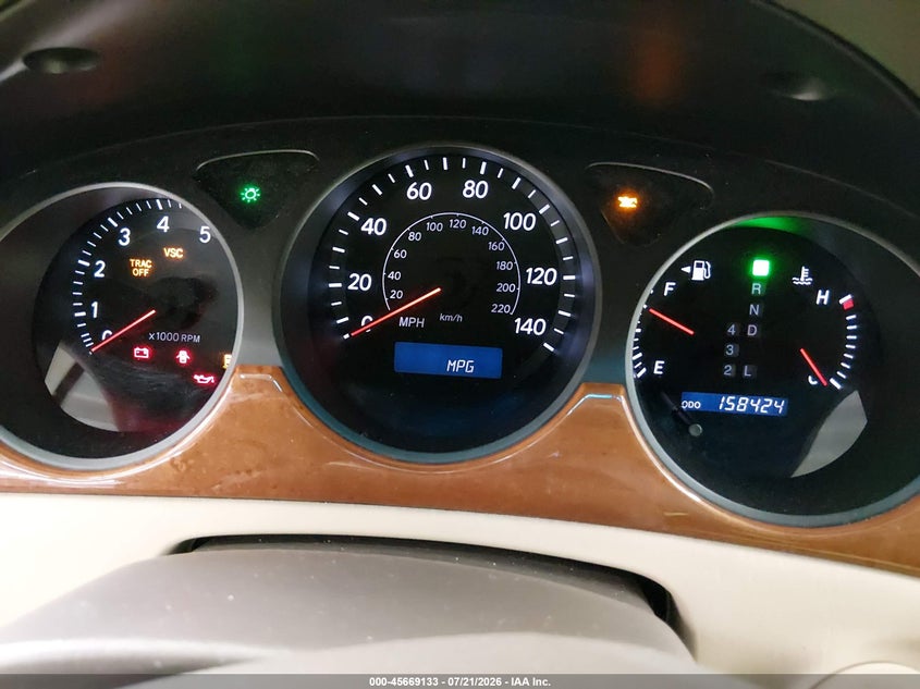 2005 Lexus Es 330 VIN JTHBA30G955090942 IAAI salvage auction — HAIL, Clear (Minnesota), sold $325 on 2026-07-28 (photo 7)