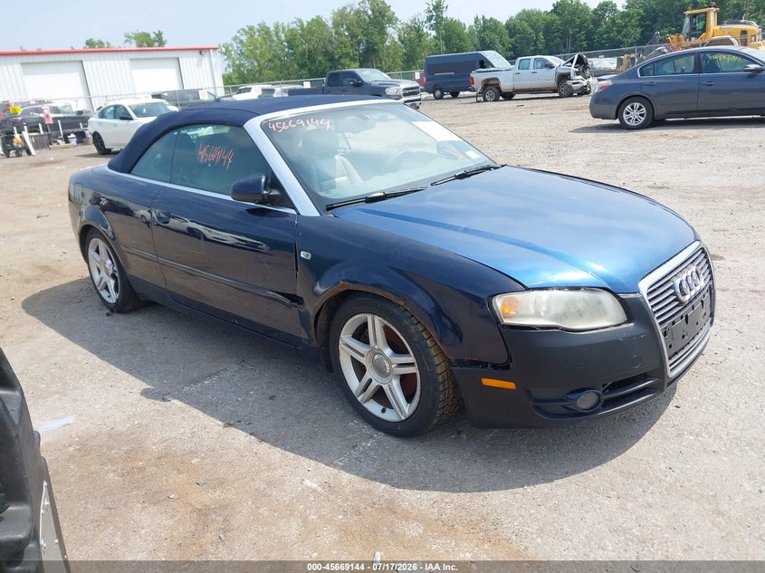 2008 Audi A4 VIN WAUDF48H88K004456 IAAI salvage auction — SIDE, Mv-907A (New York), sold $25 on 2026-07-28 (photo 1)