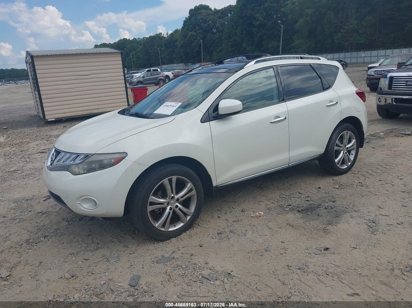 2010 Nissan Murano VIN JN8AZ1MU4AW013642 IAAI salvage auction — UNKNOWN, Salvage (Georgia), sold $775 on 2026-07-23 (photo 2)