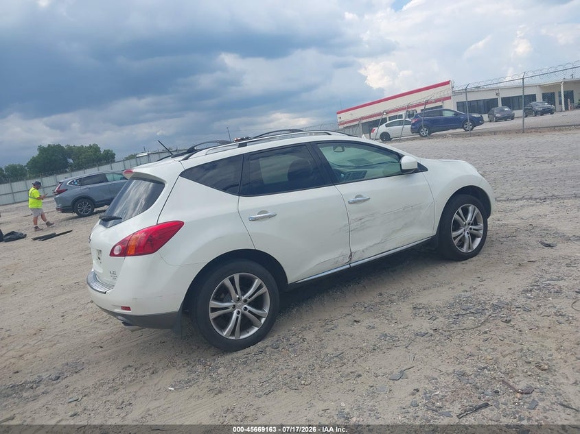 2010 Nissan Murano VIN JN8AZ1MU4AW013642 IAAI salvage auction — UNKNOWN, Salvage (Georgia), sold $775 on 2026-07-23 (photo 4)
