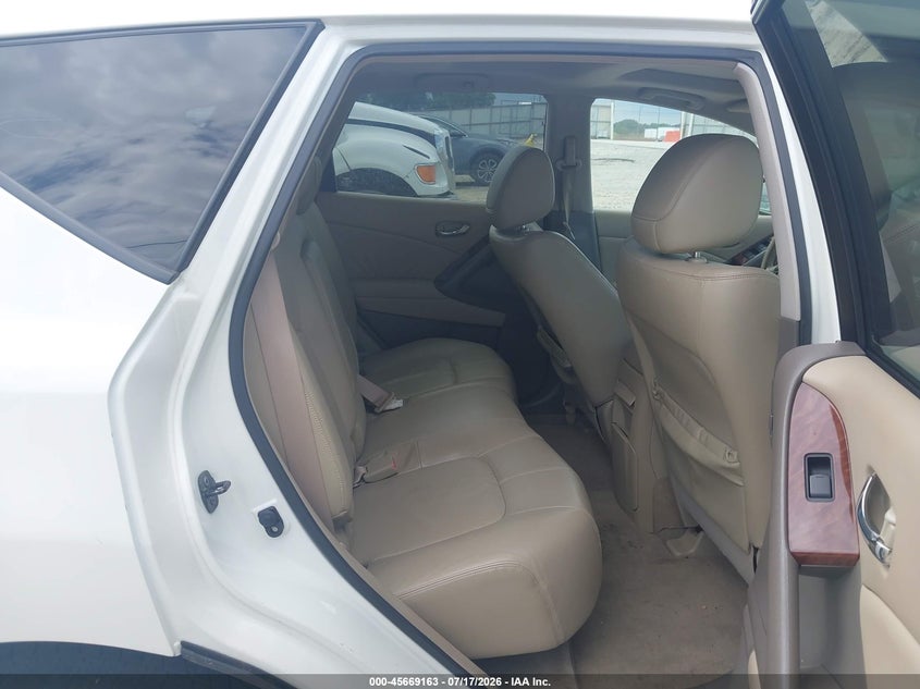 2010 Nissan Murano VIN JN8AZ1MU4AW013642 IAAI salvage auction — UNKNOWN, Salvage (Georgia), sold $775 on 2026-07-23 (photo 8)