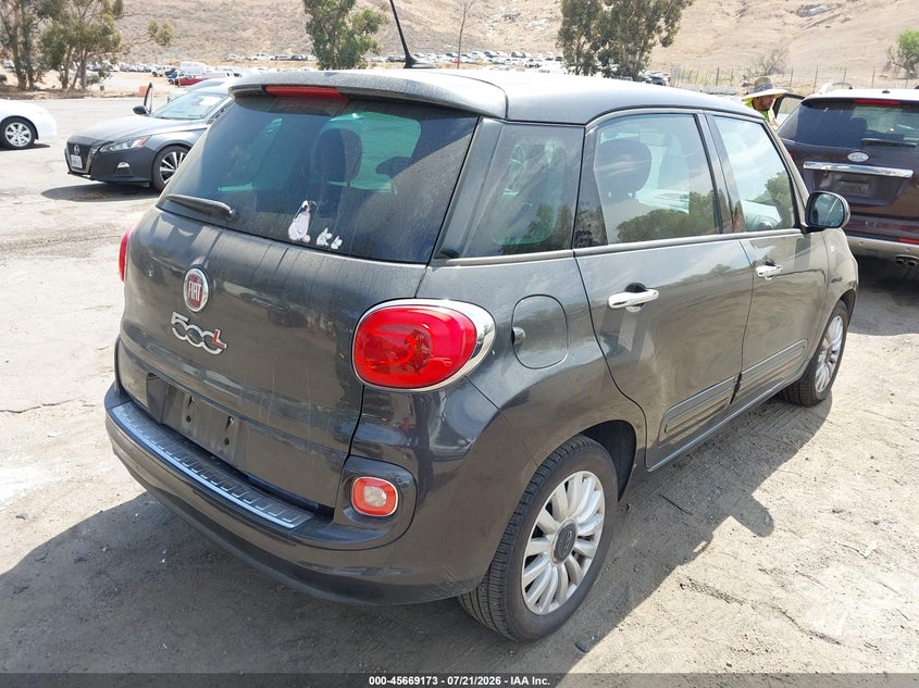2014 Fiat 500l VIN ZFBCFABH3EZ003064 IAAI salvage auction — NORMAL WEAR, Clear - Dealer Only (California), sold $925 on 2026-08-01 (photo 4)