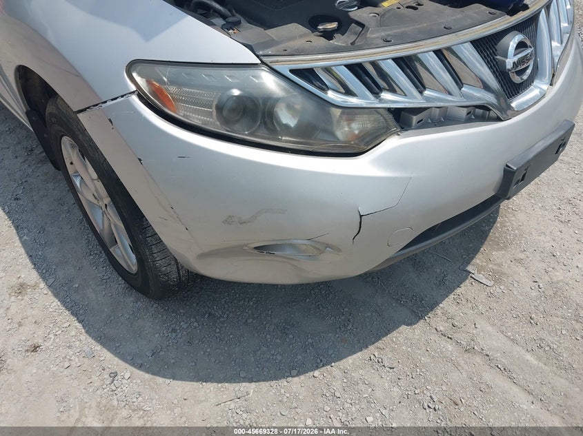 2009 Nissan Murano VIN JN8AZ18WX9W211813 IAAI salvage auction — NORMAL WEAR, Clear (Virginia), sold $25 on 2026-07-28 (photo 6)