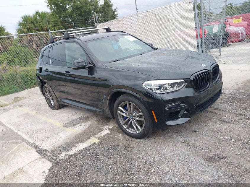 2021 BMW X3 VIN 5UXTY9C02M9E91079 IAAI salvage auction — REAR END, Rebuildable (Florida), sold $16,800 on 2026-08-01 (photo 1)