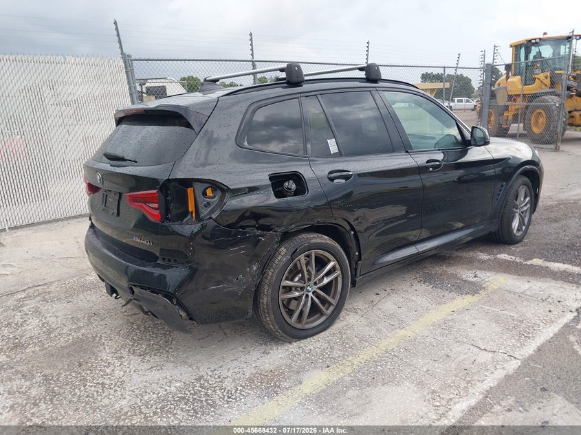 2021 BMW X3 VIN 5UXTY9C02M9E91079 IAAI salvage auction — REAR END, Rebuildable (Florida), sold $16,800 on 2026-08-01 (photo 4)