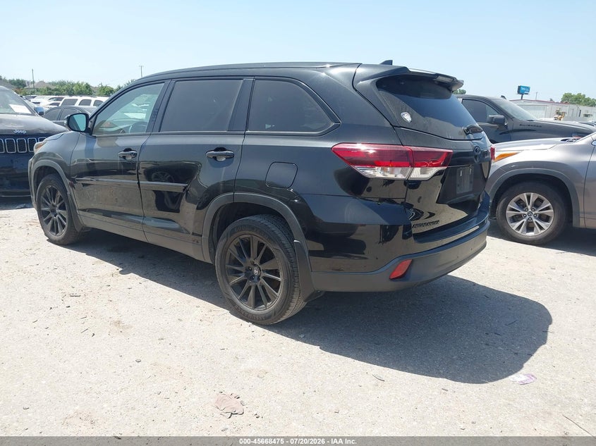 2019 Toyota Highlander VIN 5TDKZRFH4KS333172 IAAI salvage auction — NORMAL WEAR, Original (Texas), sold $1,050 on 2026-07-29 (photo 3)