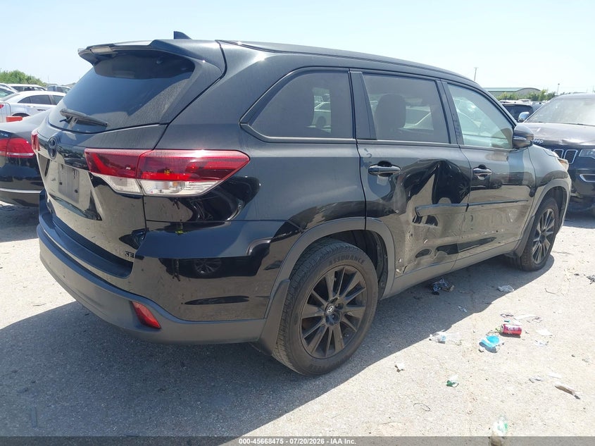 2019 Toyota Highlander VIN 5TDKZRFH4KS333172 IAAI salvage auction — NORMAL WEAR, Original (Texas), sold $1,050 on 2026-07-29 (photo 4)