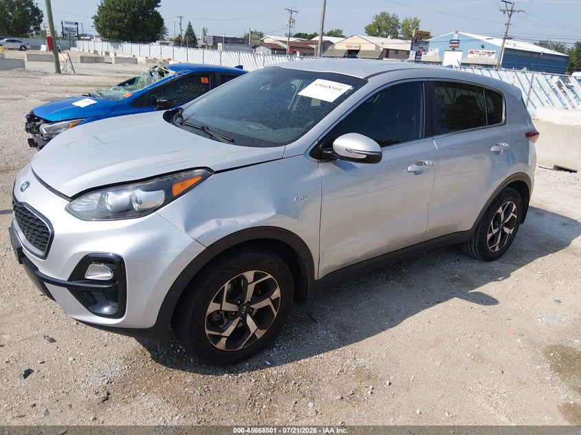 2020 Kia Sportage VIN KNDPMCAC9L7647201 IAAI salvage auction — LEFT FRONT, Salvage (Illinois), sold $4,650 on 2026-08-29 (photo 2)