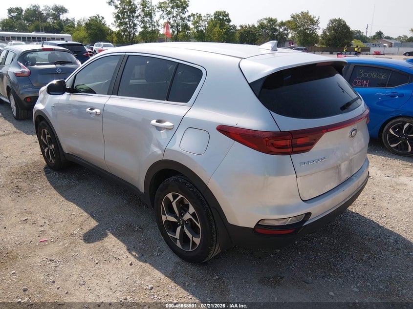 2020 Kia Sportage VIN KNDPMCAC9L7647201 IAAI salvage auction — LEFT FRONT, Salvage (Illinois), sold $4,650 on 2026-08-29 (photo 3)