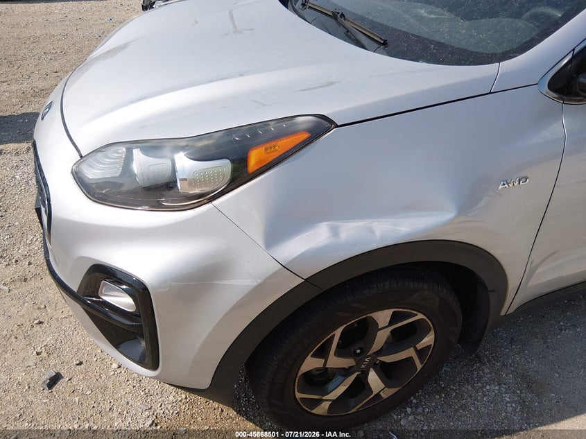 2020 Kia Sportage VIN KNDPMCAC9L7647201 IAAI salvage auction — LEFT FRONT, Salvage (Illinois), sold $4,650 on 2026-08-29 (photo 6)