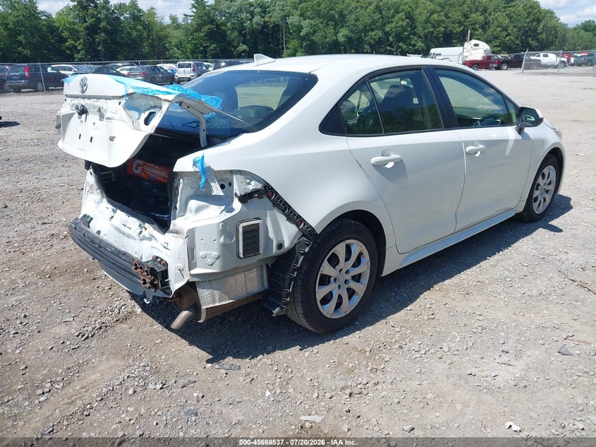 2022 Toyota Corolla VIN JTDEPMAE9N3016366 IAAI salvage auction — REAR END, Salvage Title, sold $5,600 on 2026-07-28 (photo 4)