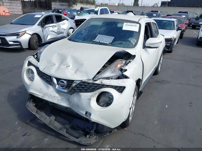2016 Nissan Juke VIN JN8AF5MRXGT605097 IAAI salvage auction — FRONT END, Salvage Certificate (California), sold $25 on 2026-07-29 (photo 2)
